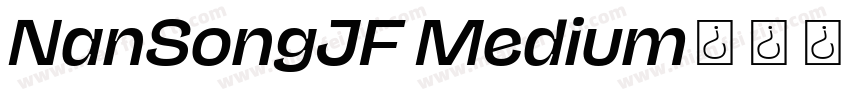 NanSongJF Medium字体转换